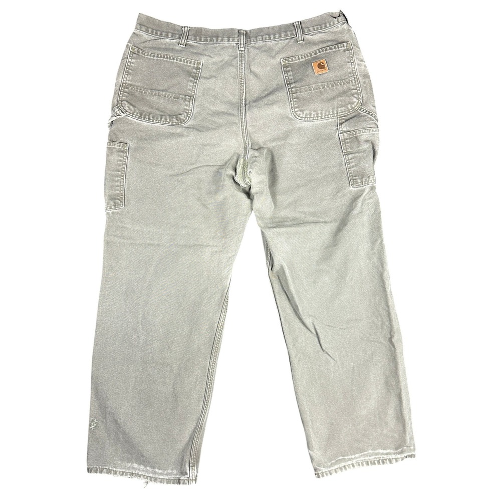 Carhartt B11 MOS Dungaree Pant Mens 40x32 Moss Green Washed Duck Work Carpenter